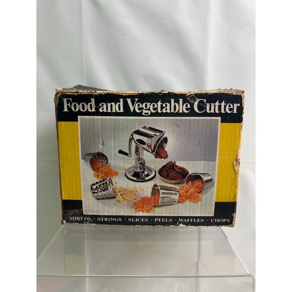 King Kutter VTG Manual Vegetable Fruit Food Processor Stainless Steel 5 Cones - Picture 10 of 11